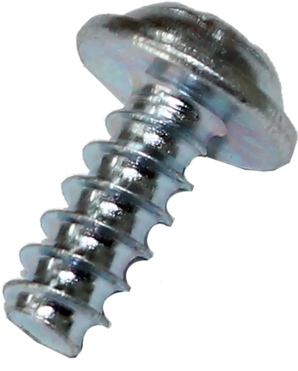 Metallene Schraube mit flachem Kopf und Gewinde, geeignet für verschiedene Befestigungsanwendungen. Von der Marke Wolf, ideal für zahlreiche Montageprojekte.